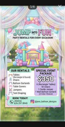 Jumper / balloons / draping