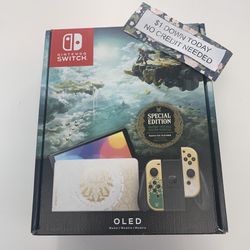 Nintendo Switch OLED The Legend Of Zelda  Of  New-90 Day Warranty-$1 DOWN-NO Credit Needed