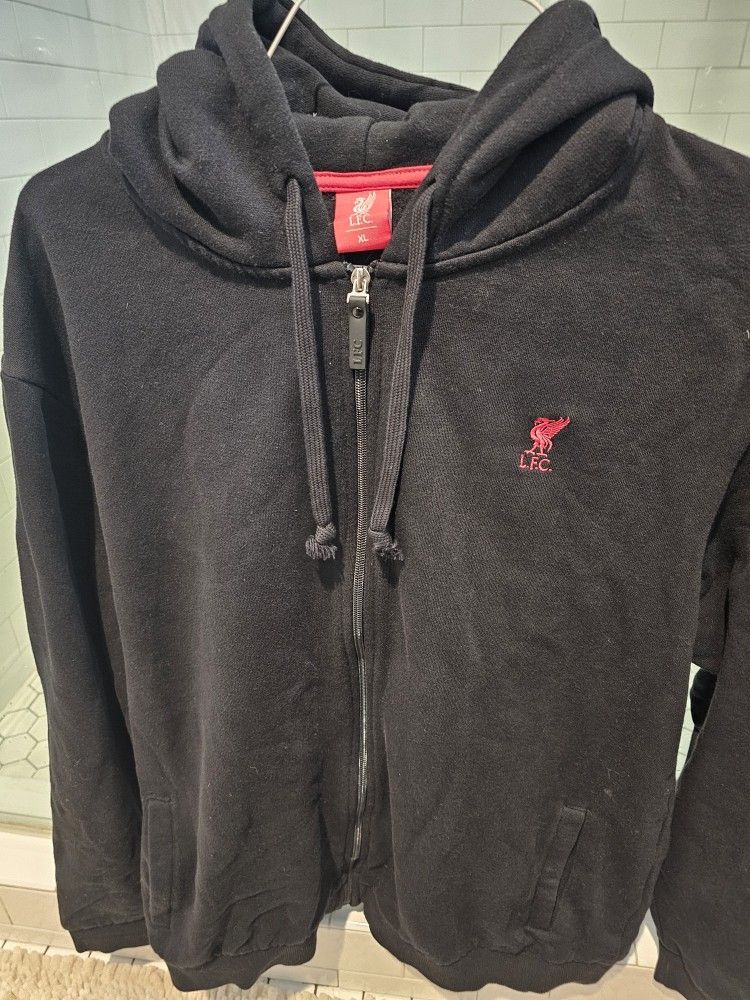 Liverpool Fc Zip through Hoody - XL Black
