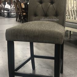 Grey Counter Ht Chairs Set Of 2 Brand New In Box