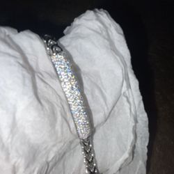 VVS Lab Diamond With 925 Sterling Silver Bracelet For Unisex