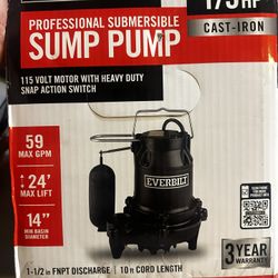 Everbilt: Professional Submersible Sumo Pump 