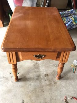 Wood Side Table