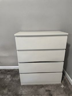 Ikea White 4-Drawer Dresser