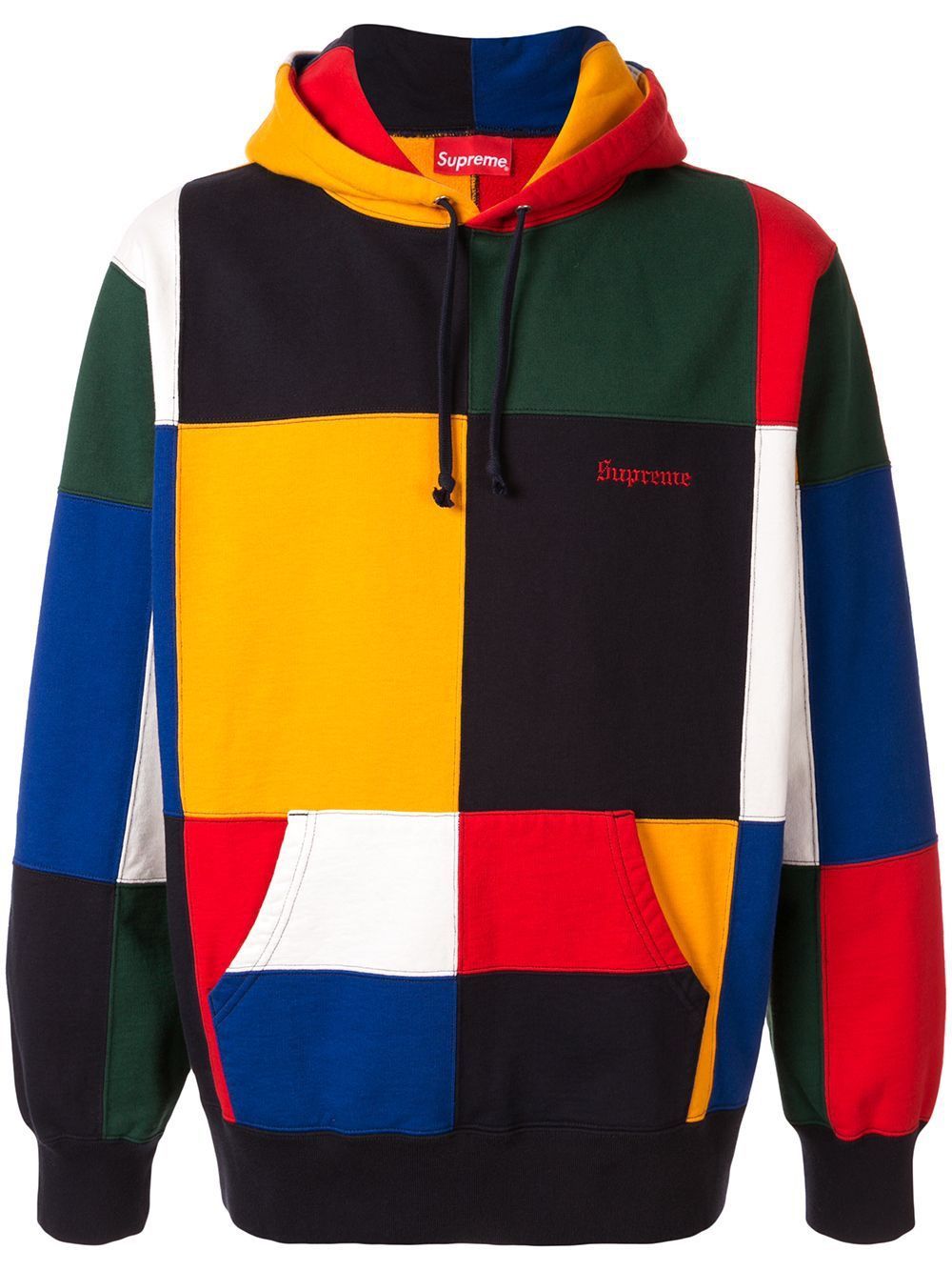 Supreme patchwork hoodie Multicolour