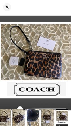 Coach Cheetah Leopard Animal Print Vintage Wristlet