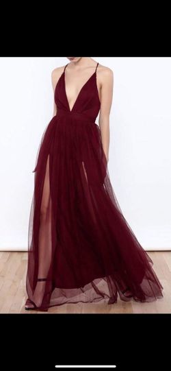 Red Burgundy Prom Or Formal Dress