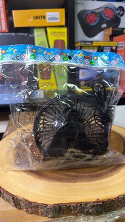Small Black Electric Fan in Package