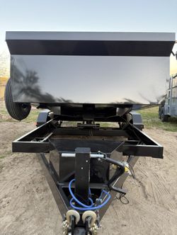 New 8x2x14 Scissor Lift Hydraulic Dump Trailer Fully Loaded 🔥