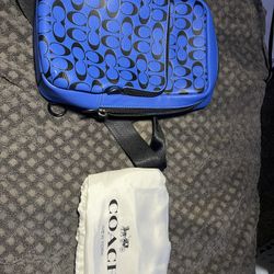 COACH black fin black sling