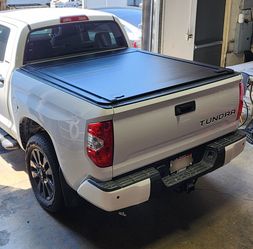 2007-26 Toyota Tundra 5.6ft Short Bed SyneticUSA Hard Aluminum Manual Retractable Tonneau Cover
