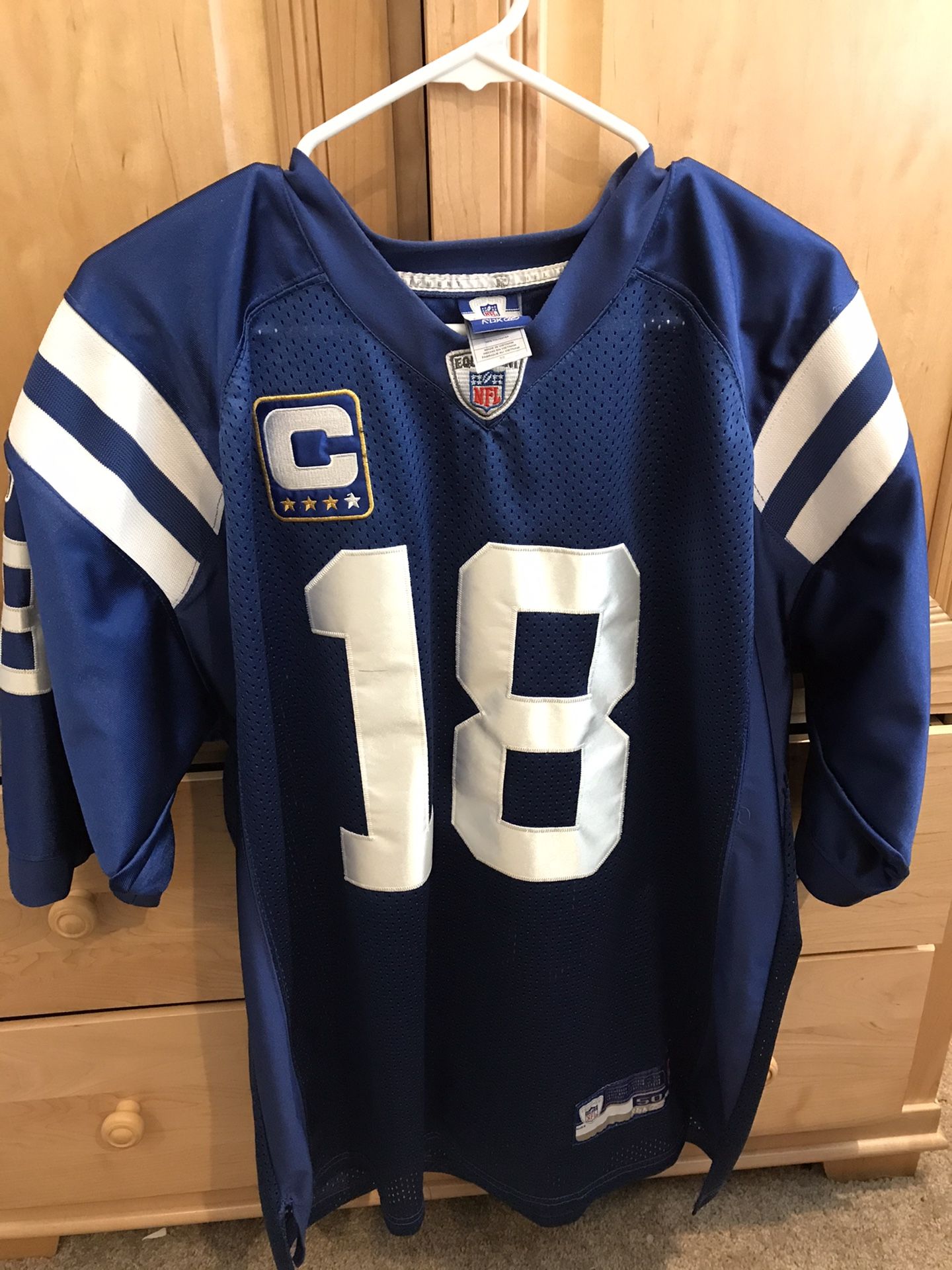Peyton Manning Indianapolis Colts Jersey reebok size 50 Large