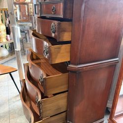 Antique 38 Wide 55 Tall 19 Deep Antique, Beautiful Dresser  Solid Wood