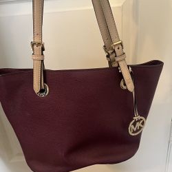 Michael Kors burgundy Purse