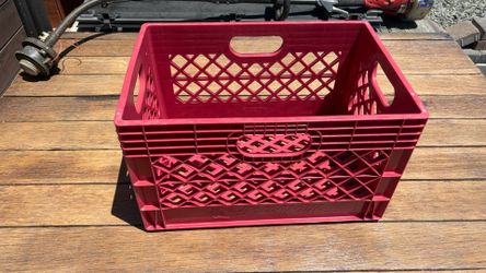 Hollandia Dairy Vintage Milk Crate – Heavy-Duty Plastic Storage Crate – $9