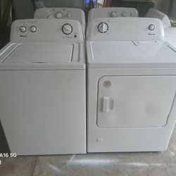 AMANA WASHER AND GAS DRYER 