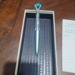 Crystal Diamond Pens Of Cute  Blue  Retractable Ballpoint Pens Gem's 