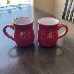 His And Hers Mugs $10