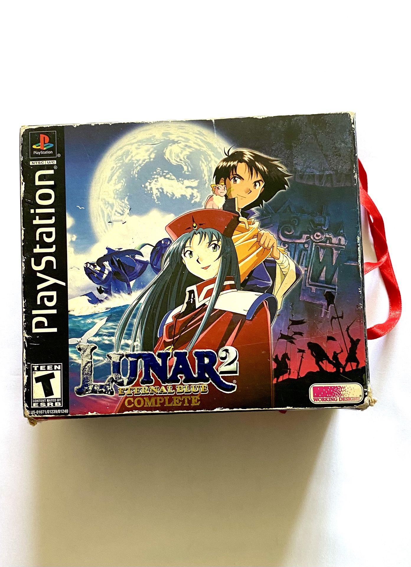 Lunar 2: Eternal Blue Complete (PlayStation 1, 2000) Collector Edition CIB Works
