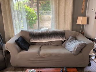 Large Comfy Couch with cover