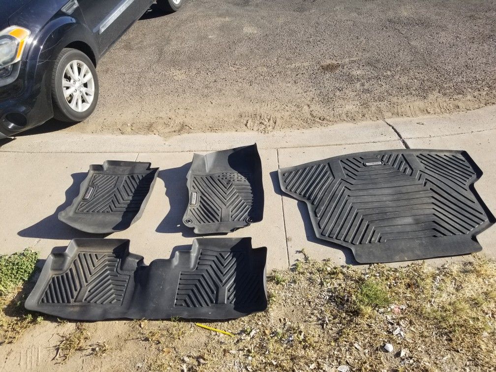 All-Weather Floor Mat Set Including Cargo Mat from a 2015 Honda CR-V