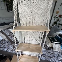 Macrame Hanging Shelf 