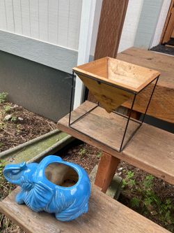 LOW PRICE MOVING- 2 BEAUTIFUL WEST ELM PLANTERS