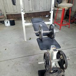 Weight Bench With Weight Set