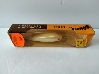 Vintage Bomber Striper A Fishing Lure Extra Deep BA01 White New w