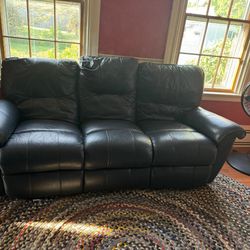 Free Blue Leather Couch 