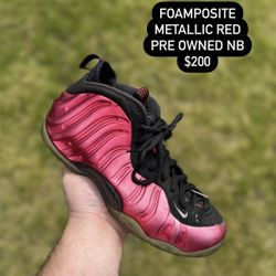 Nike Foamposite Metallic Red Size 9.5
