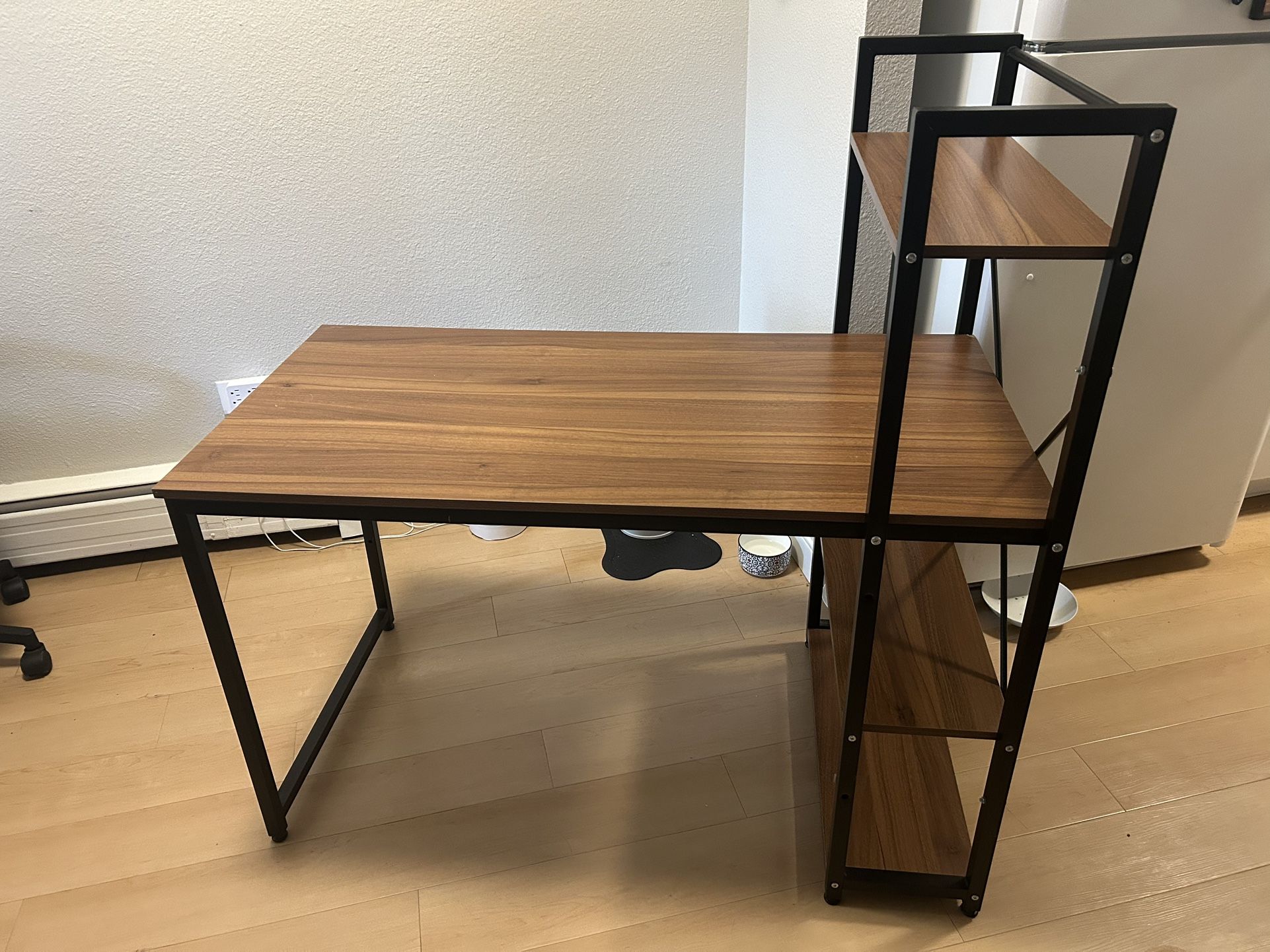 Desk With Shelves