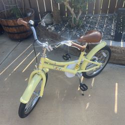 BABY JOY Retro Kids Bike, 18 Inch Child Bike 