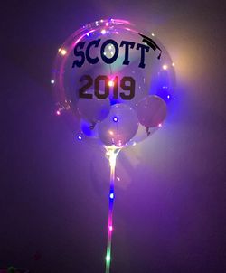 Balloon with light, wedding, customized balloon, gift, birthday balloon