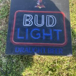 Vintage Bud Light Light Up Sign 