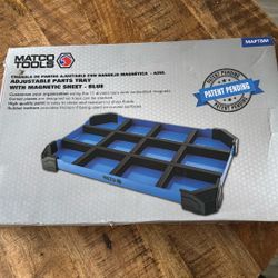 Matco Adjustable Parts Tray With Magnetic Sheet Blue 