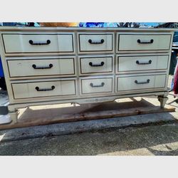 9 Drawer White Dresser