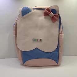 Girls Pink Backpack With Ears