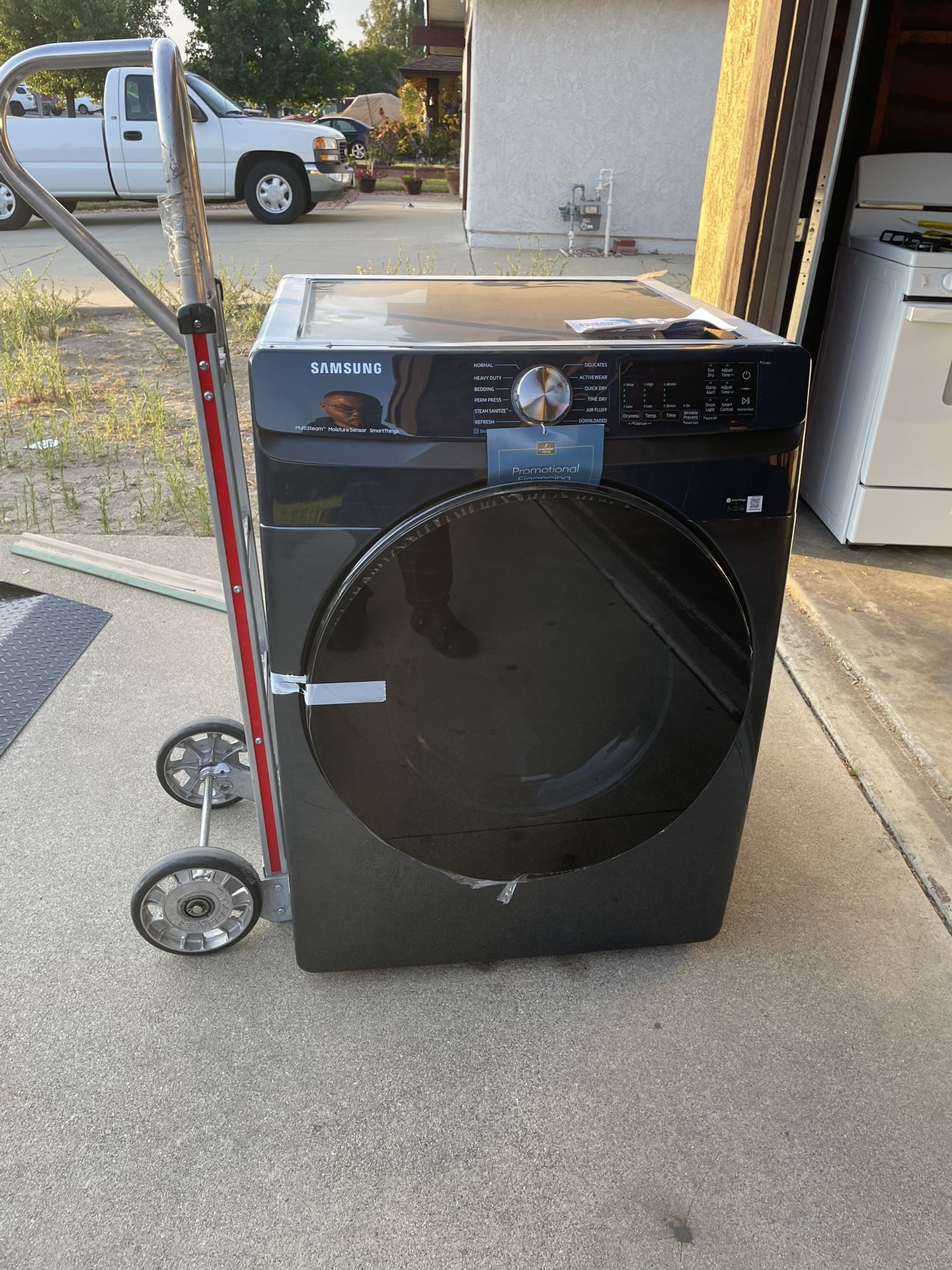 Brushed Navy Samsung Electric Dryer 220v🚨ON SALE 🚨