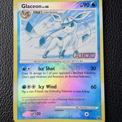 Glaceon Holo Pokemon Card