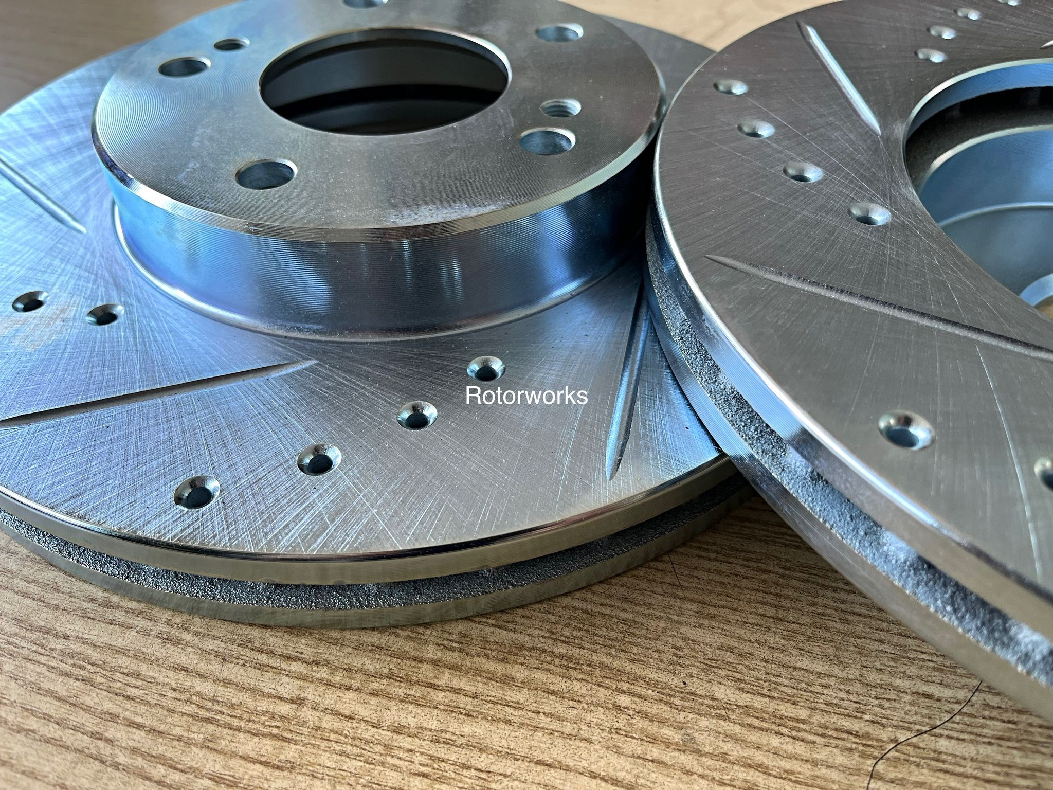 Nissan 300zx 26mm 89-90 Front Drill Slot Rotors Brake Pads