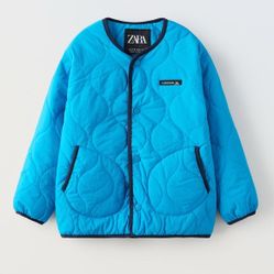 BMWT Zara kids Blue Quilted Jacket
