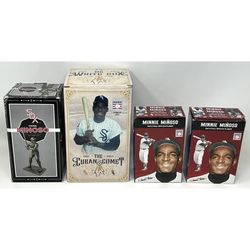 SGA Chicago Mr. White Sox Minnie Minoso #9 Figurine, Plaques & Bobblehead Lot