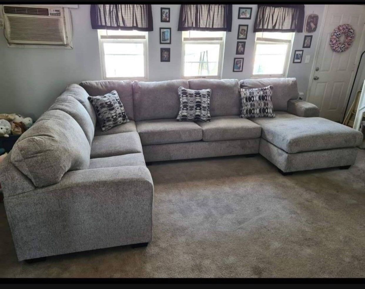 U Shape Ballinasloe Oversized Contemporary Sectional Sofa Couch Chaise| Living Room 💥 Brand New 💯 Fastest Delivery 🚚