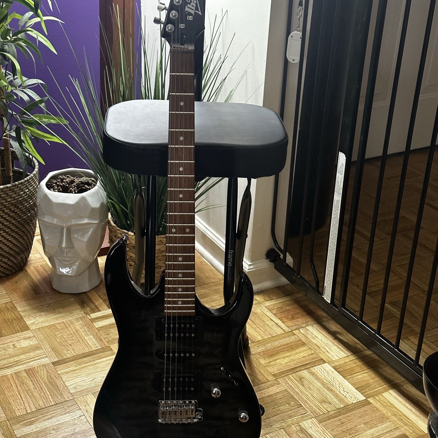 PRISTINE GIO IBANEZ  GRX70QA WITH FENDER AMP