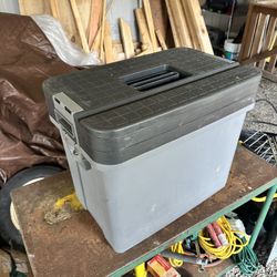 Heavy Duty Tool Storage Bin w/ Removable Tray