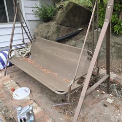 Free dishwasher, electric stove, swing, cabinet, tables, chairs, office desk, scaffold, toys. Need to pick it up. 