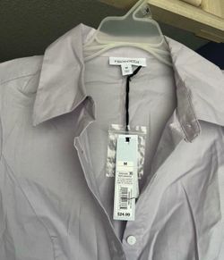 Prologue Misty Lilac Button-Down Shirt Size M