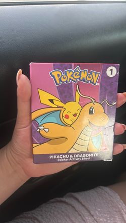 Pokémon Pikachu & Dragonite Sticker Activity Sheet
