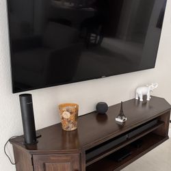 59”  floating  TV  console.